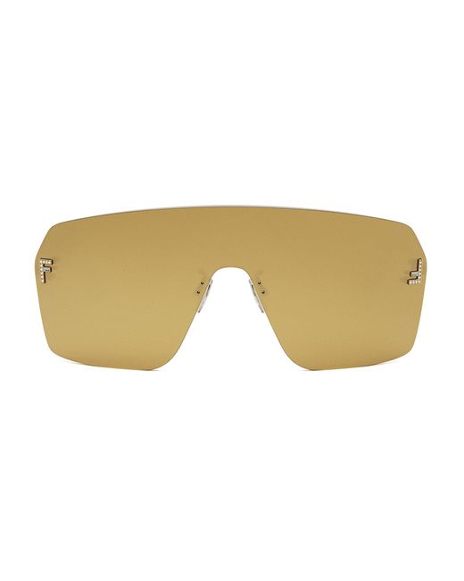 Fendi Green Fe 4121 Us 30l Shield Sunglasses