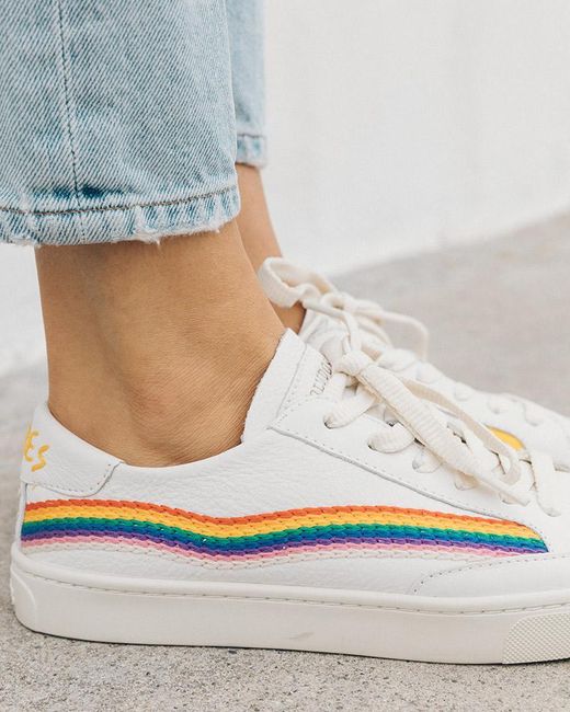 Soludos Rainbow Wave Sneaker in Blue | Lyst