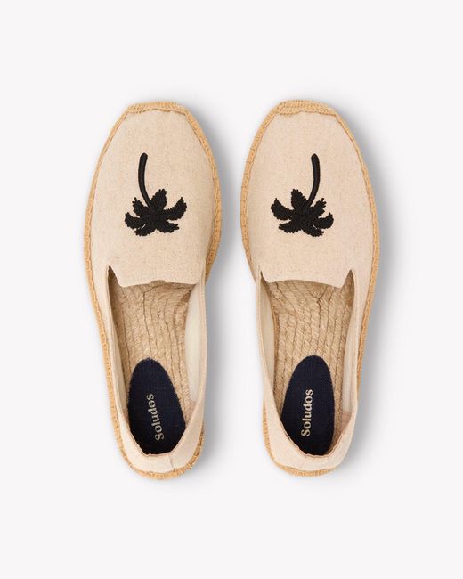 Soludos The Smoking Slipper - Embroidery / Palm Tree - Natural Undyed for men
