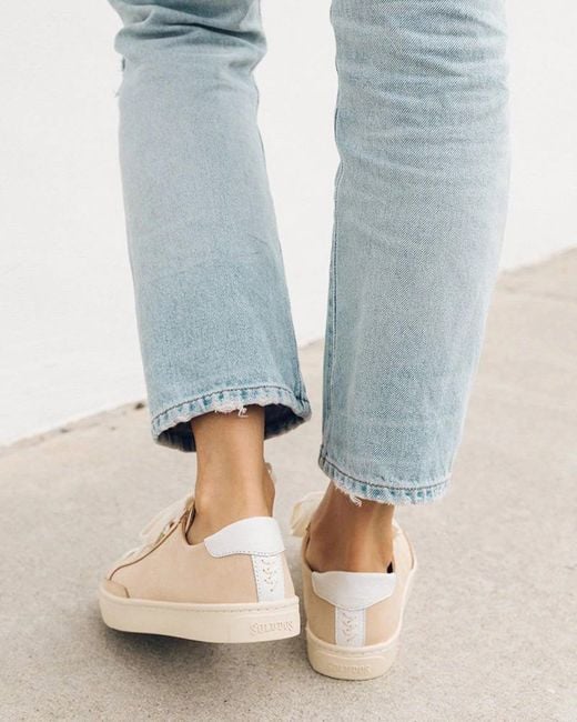 Soludos The Original Ibiza Suede Champagne Pink in Natural Lyst