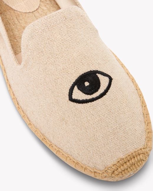 Soludos The Smoking Slipper - Embroidery / Wink - Natural Undyed