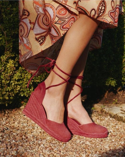 Soludos Women's Marseille Wedge Espadrille Leather Color Arcilla