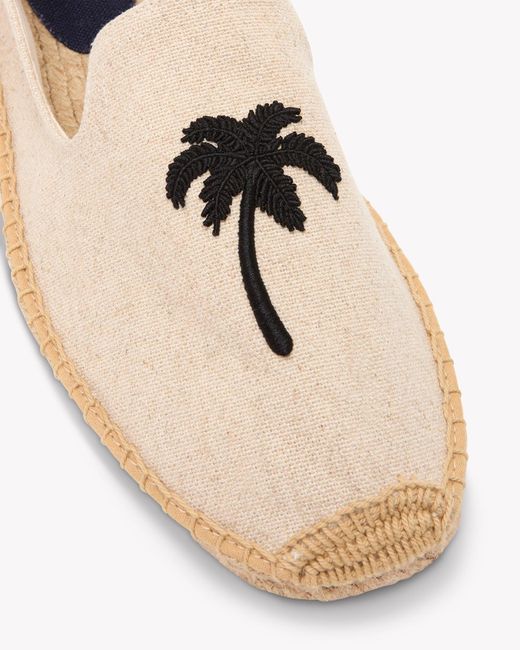 Soludos The Smoking Slipper - Embroidery / Palm Tree - Natural Undyed for men