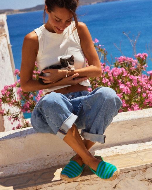 Soludos Original Espadrille | Terry | Blue-green