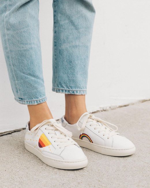 soludos blue leopard sneaker