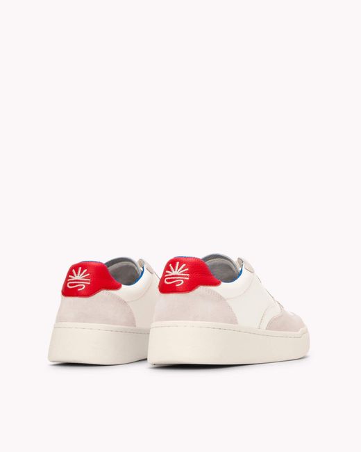Soludos The Roma - Classic - White / Red / French Blue