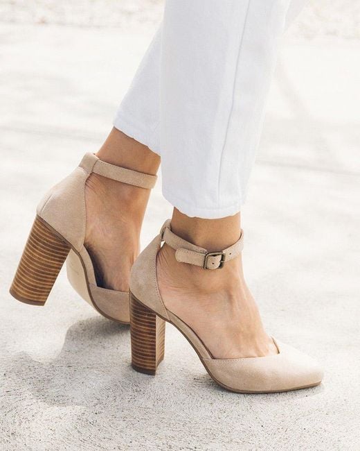 Soludos Natural Suede Collette Heel