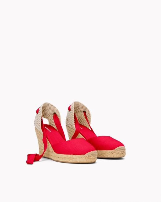 Soludos The Marseille Wedge - Classic - Flamenco Red