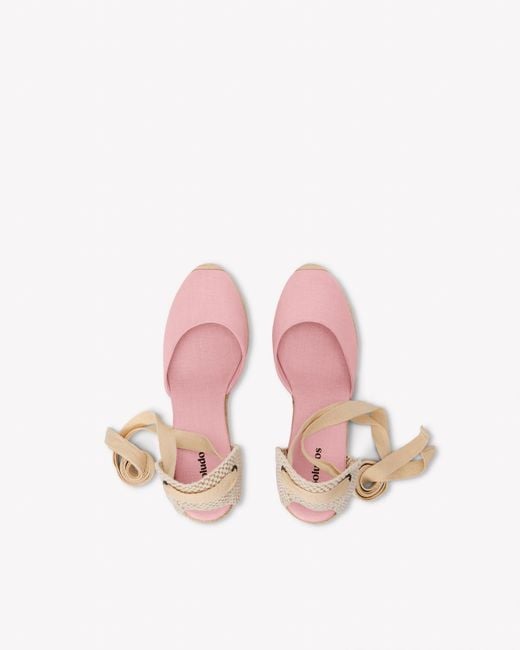 Soludos The Marseille Wedge - Classic - Rosa Pink