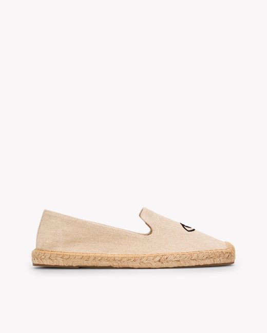 Soludos The Smoking Slipper - Embroidery / Wink - Natural Undyed