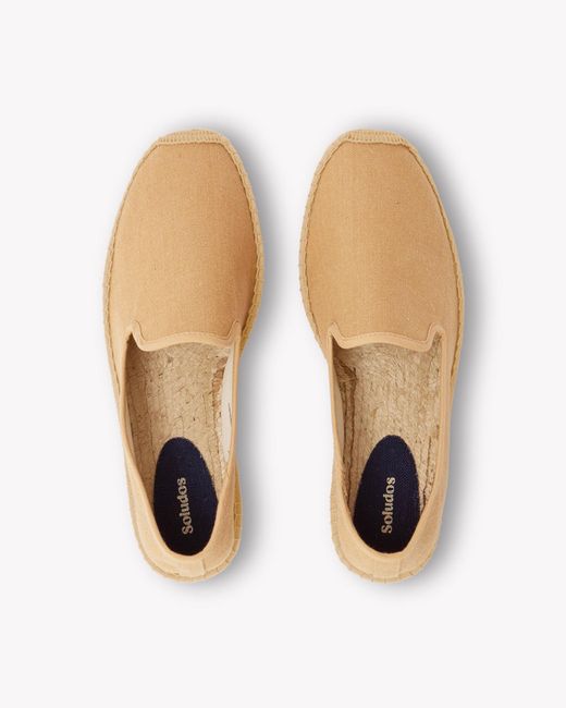 Soludos Natural Smoking Espadrille | Woven Color | Cafe Taupe for men