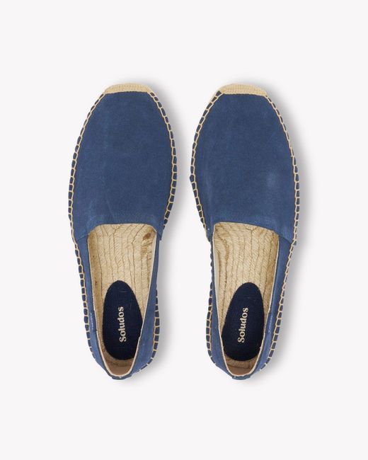 Soludos Original Espadrille | Leather Color | Armada Blue for men