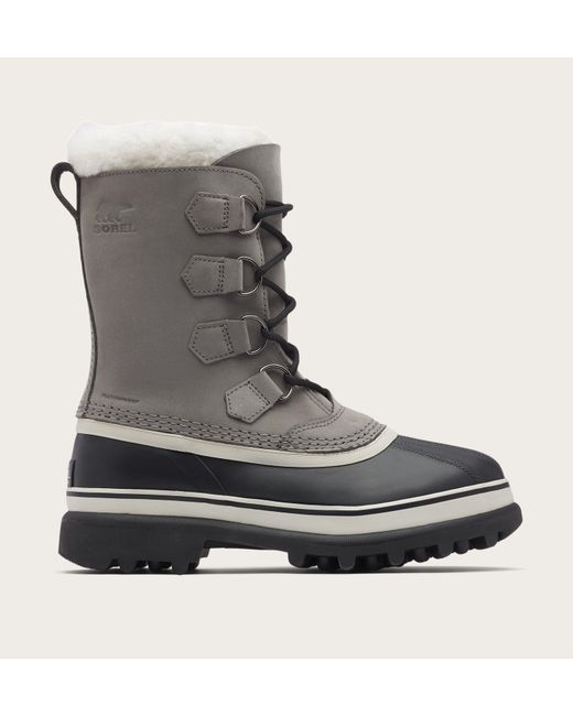 Sorel Gray Caribou Waterproof Snow Boots