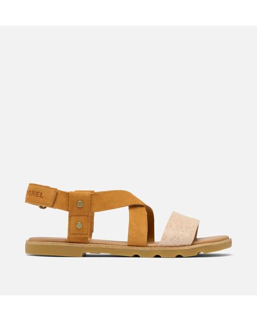 Sorel Brown Ella Iii Crisscross Sandal