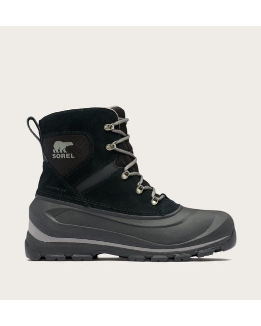 Sorel Black Buxton Lace Waterproof Winter Boots for men