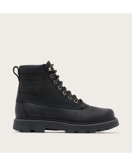 Sorel Black Lark-47 Waterproof Boots for men