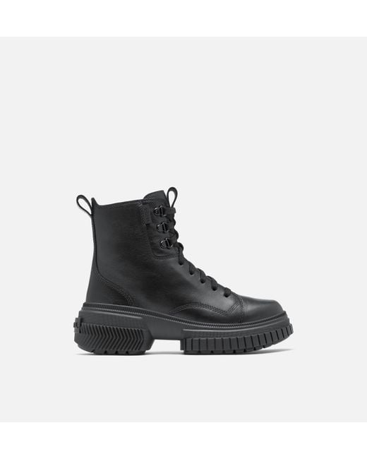 Sorel Black Ona Ave Boot Lace Waterproof Lace-Up Boots