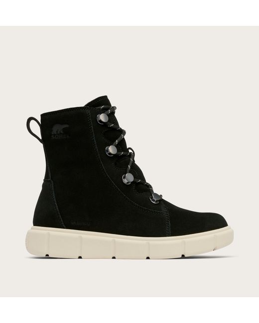 Sorel Black Explorer Iii Joan Wp Boots