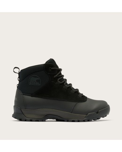 Sorel Black Buxton Lite Lace Plus Waterproof Winter Boots for men