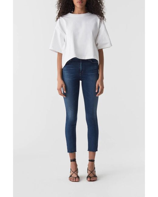 agolde sophie high rise skinny crop