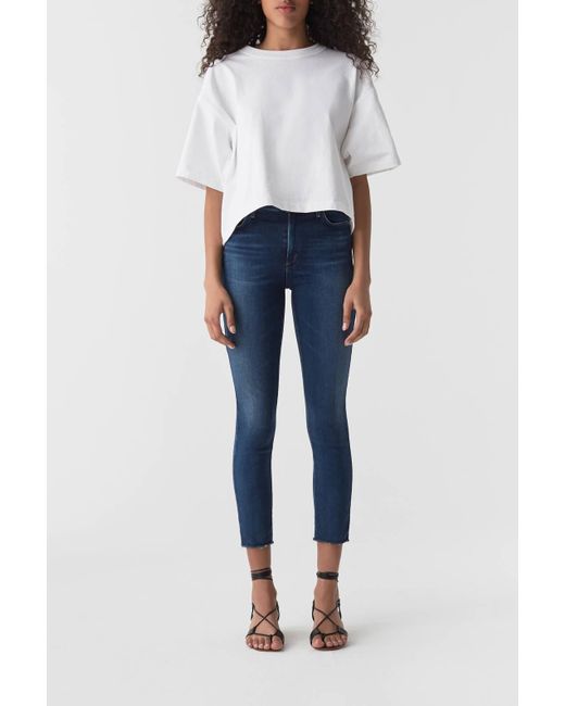 agolde sophie high rise skinny crop jeans