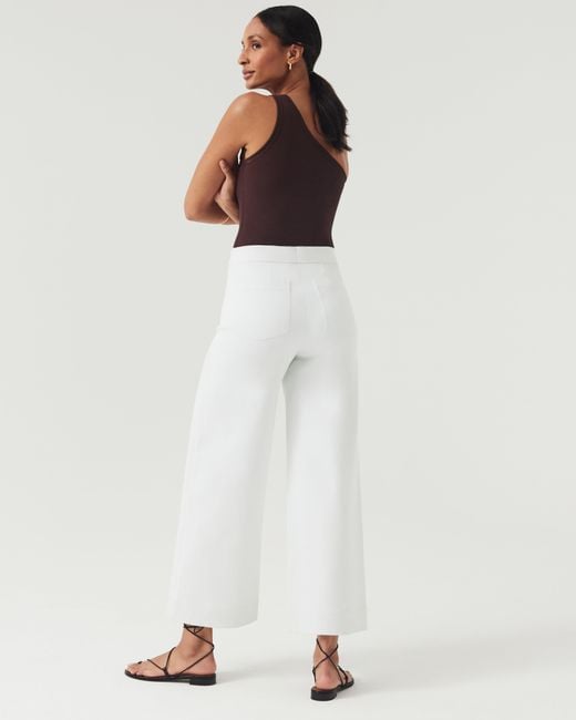 Spanx On-the-go Wide Leg Pant With Ultimate Opacity Technology in White