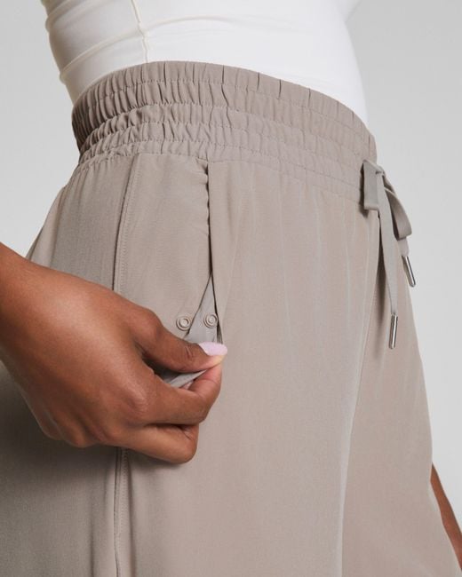 Spanx White Smooth On The Move Wide Leg Pants