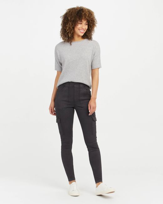 spanx stretch twill ankle cargo pant