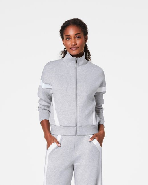 Spanx White ® Airessentials Striped Track Jacket, Limited Edition Colors