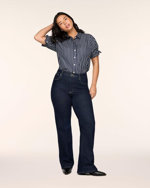 Spanx Blue Shape Authentic 360 Bootcut Jeans