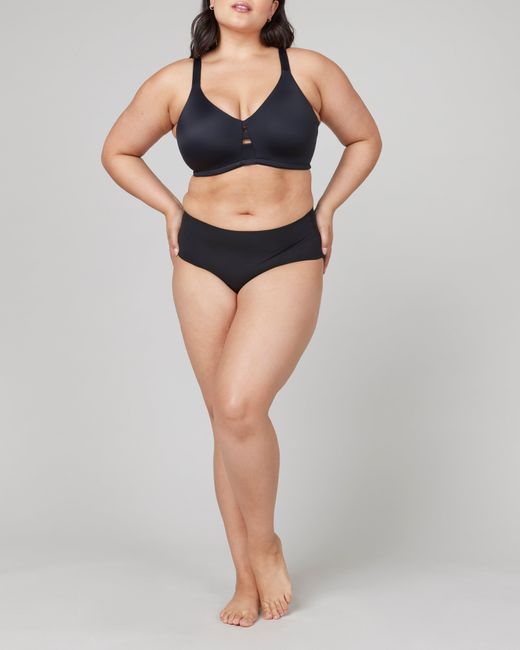 Spanx Black Low Profile Wireless Minimizer Bra