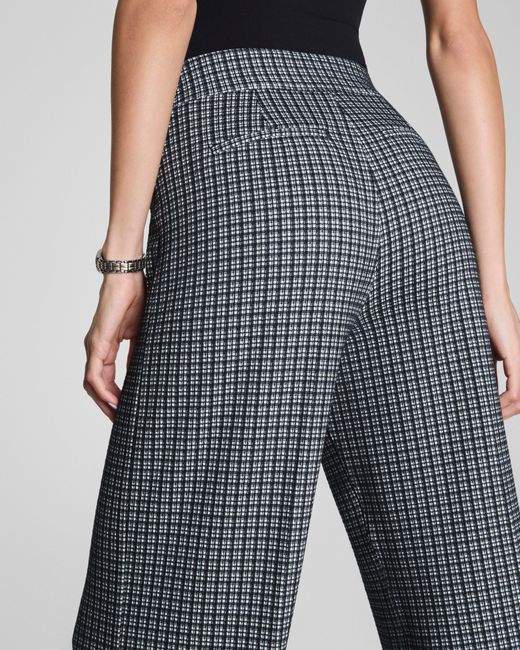 Spanx Gray Supersmooth Perfectfit Ponte Wide Leg Pants