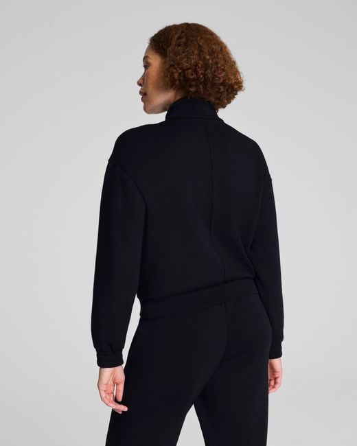 Spanx Blue Airessentials Brushed Full Zip Jacket