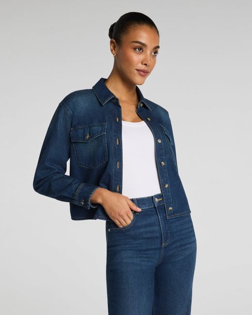 Spanx Blue Shacket