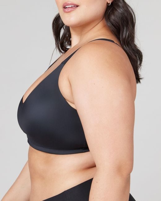Spanx Black Low Profile Wireless Minimizer Bra