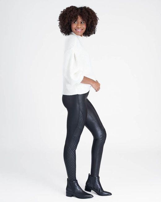 Spanx Faux Leather Quilted Leggings In Black Save 33 Lyst - Spanx Black Quilted Faux Leather Leggings Spanx Faux Leather Quilted Leggings In Black Save 33 Lyst - Spanx Black Quilted Faux Leather Leggings