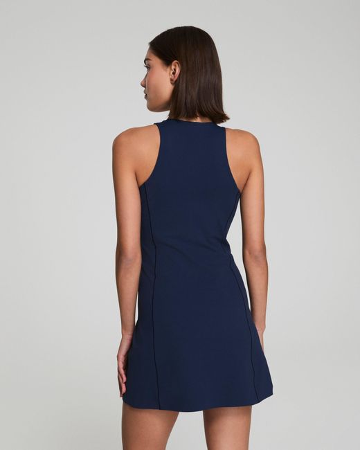 Spanx Women's Blue Shapetm Get Moving Zip Front Dress