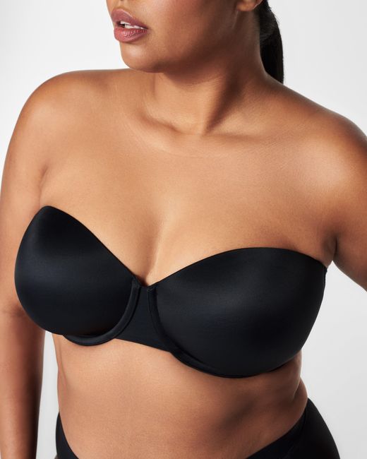 Spanx Black Smooth Suit Your Fancy Strapless Bra