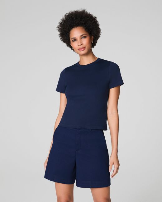 Spanx Blue ® Cotton Crewneck Tee