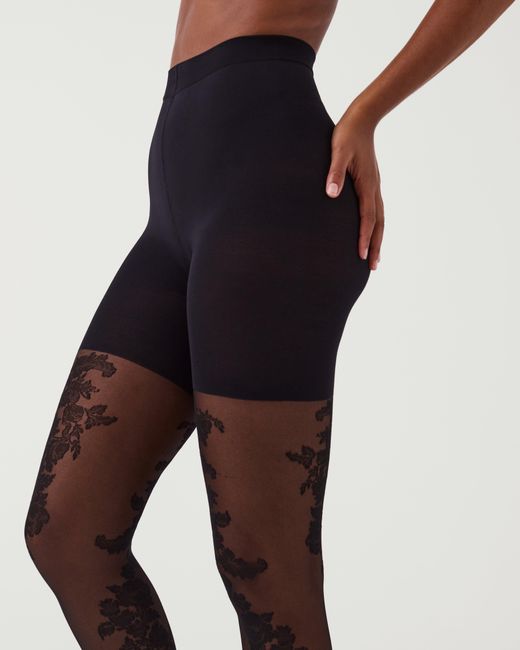 Spanx Tight-end Tights®, Floral in Blue | Lyst