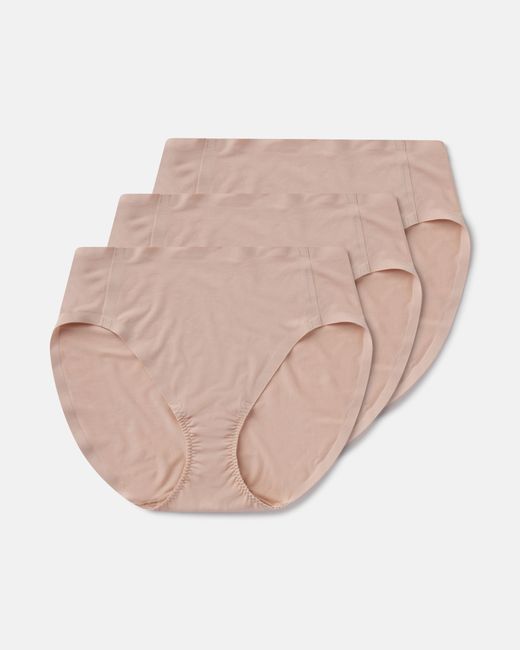 Spanx Natural Smooth Fit-To-You Modal Cotton Hi-Leg Brief 3-Pack Box