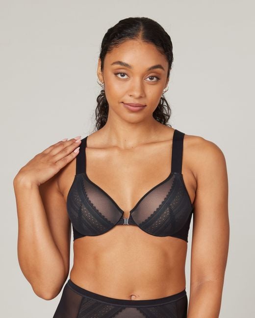 Spanx Brallelujah!® Illusion Lace Full Coverage Bra in Black Lyst