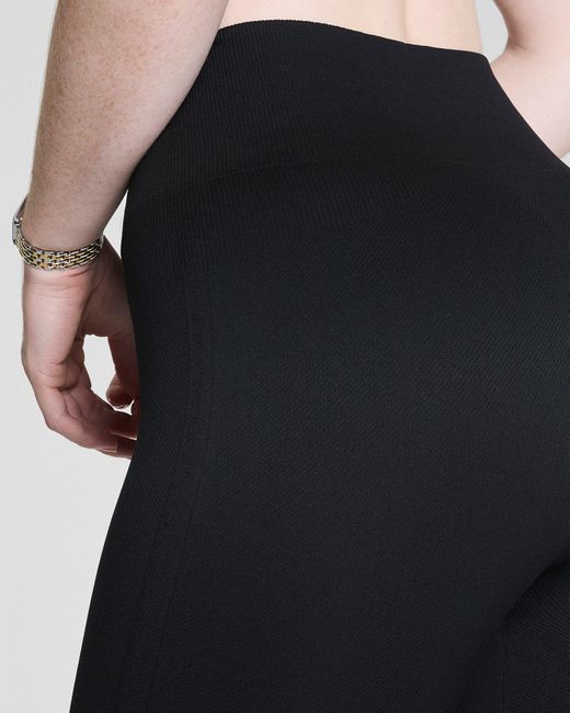 Spanx Black Shape Ribbed Knit Legging