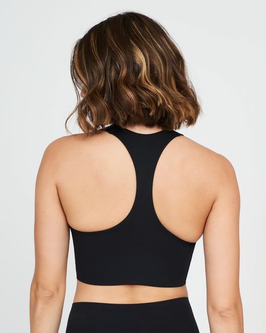 Spanx Black Shape Get Moving Longline Sports Bra