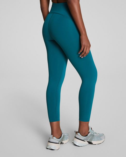 Spanx Green Shape Booty Boost 7/8 Leggings With Secretsweat Tech