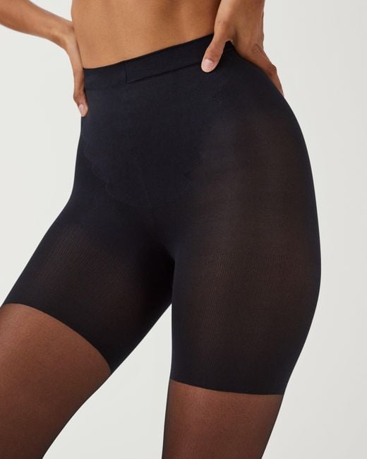 Spanx Black Shapewear For Original Footless Pantyhose () Underwear