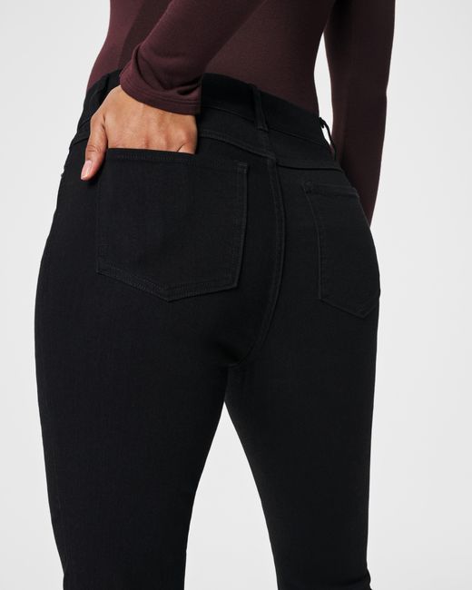 Spanx Step Hem Kick Flare Jeans in Blue Lyst