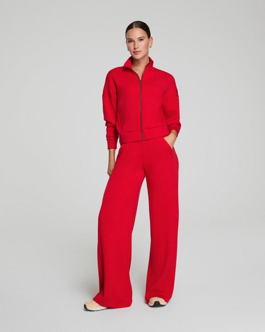 Spanx Red Airessentials® Wide Leg Track Pant