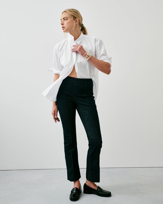 Spanx White Shape Original Everywear Zero Waistband Micro Flare Jeans, Raw