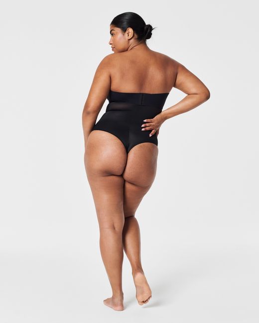 Spanx Black Shape Invisible High-Waisted Thong
